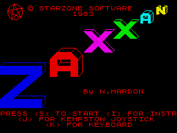 Zaxxan (1983)(Starzone Software)